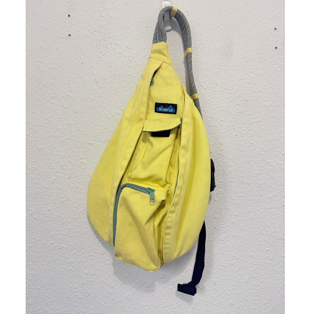 Kavu Rope Sling Bag Pack Yellow Hiking Outdoors Gorpcore